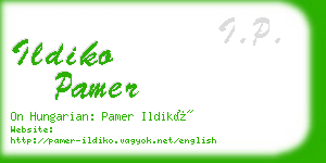 ildiko pamer business card